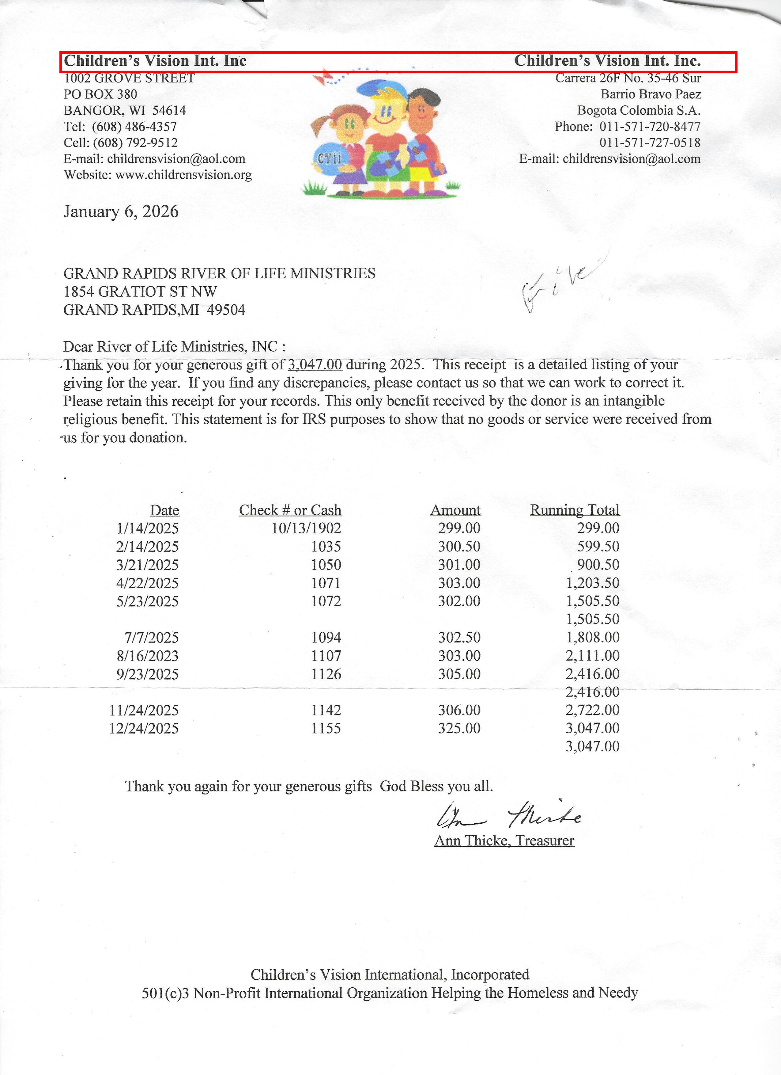 Expense 1989 annotated document, box on the letterhead instead of the transaction table