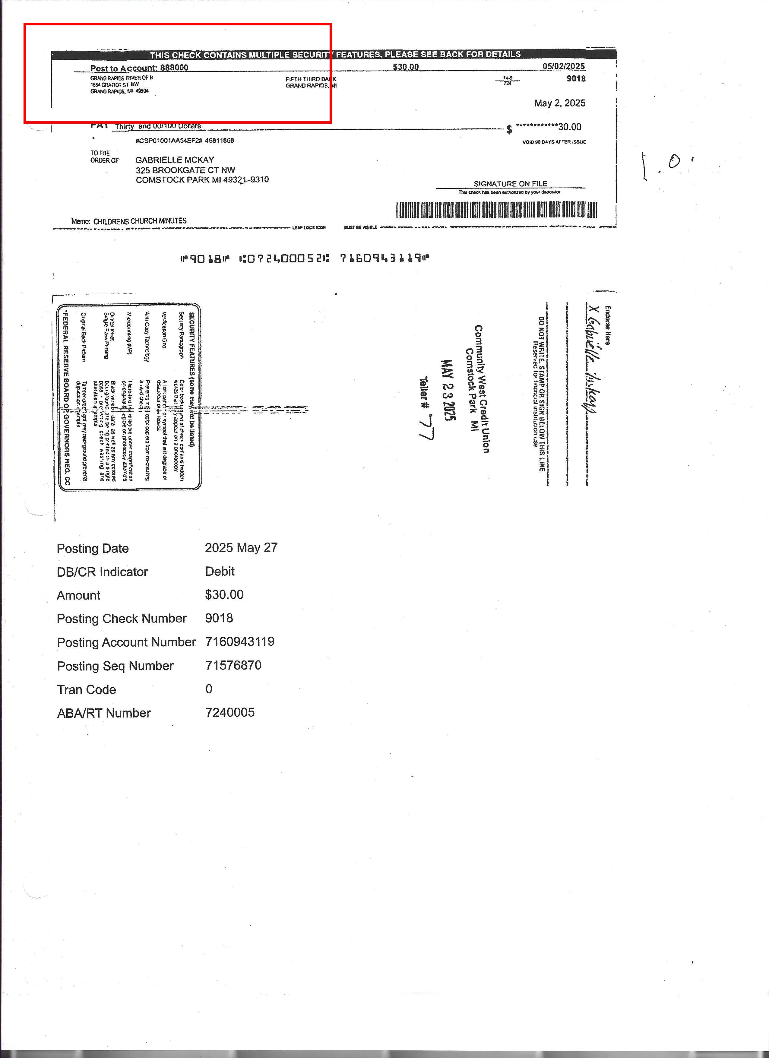 Expense 2006 annotated receipt, box on the wrong region